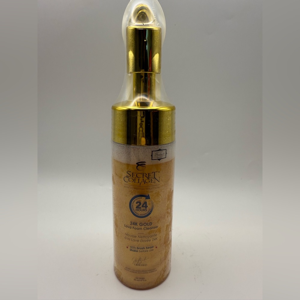 NEW Secret Collagen 24K Gold Foam Cleanser